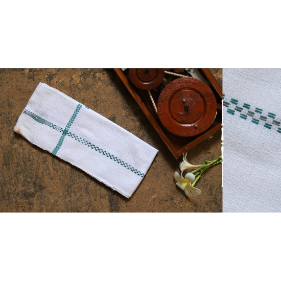 Swavalamban ◉ Handwoven ◉ Cotton Napkins ◉ 2 { white }